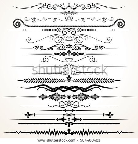 Decorative Ornament Ornamental Rule Lines Vector Decoration Set 450x470 Decorative Ornament Ornamental Rule Lines Vector Decoration Set