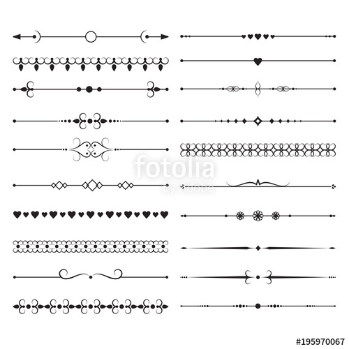 Vintage Lines Borders With Ornate Elements Ornamental Dividers 500x500 Vintage Lines Borders With Ornate Elements Ornamental Dividers
