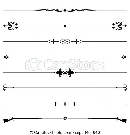 Decorative Dividers Set Of Vector Fonts 450x470 Decorative Dividers Set Of Vector Fonts