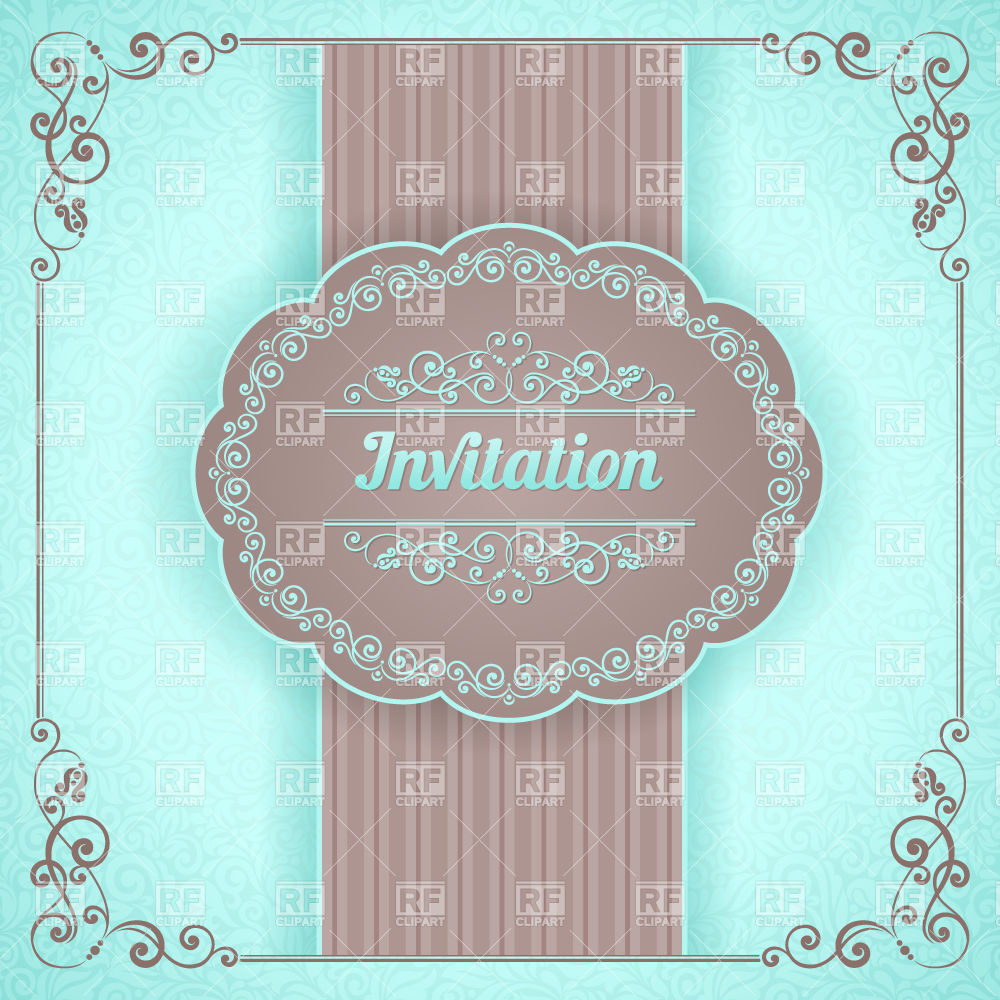 1000x1000 Invitation With Ornate Oval Frame And Elegant Vintage Vignettes