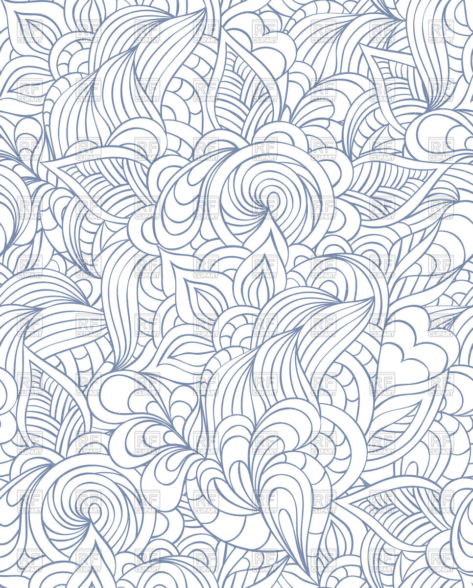 Ornate Hand Drawn Seamless Pattern Vector Image Of Backgrounds 966x1200 Ornate Hand Drawn Seamless Pattern Vector Image Of Backgrounds