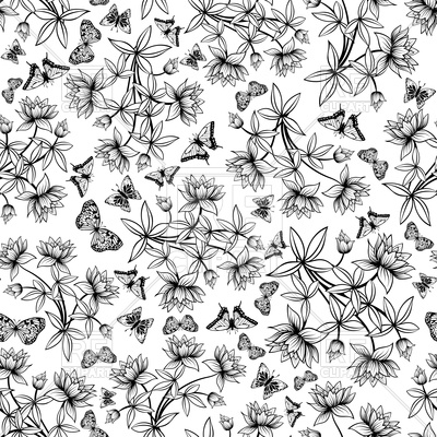 Seamless Floral Ornate Pattern Vector Image Of Backgrounds 400x400 Seamless Floral Ornate Pattern Vector Image Of Backgrounds