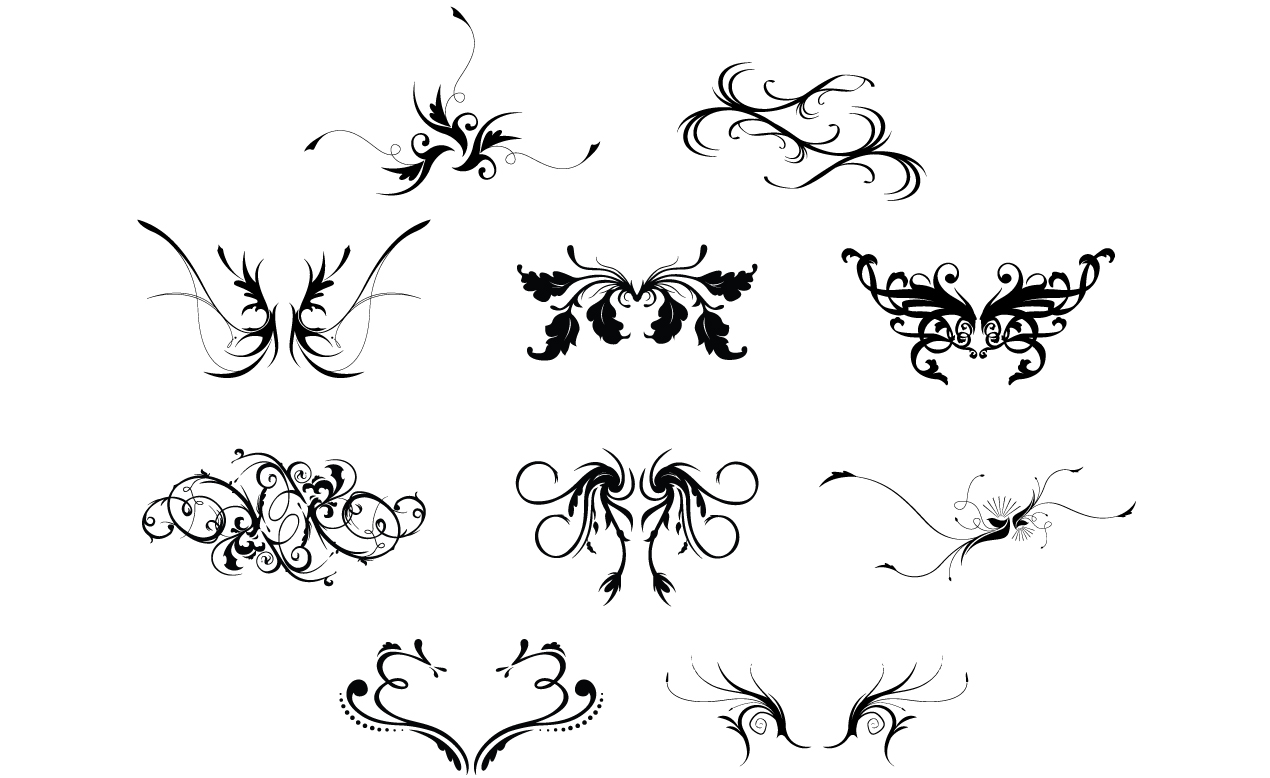 Hooladanders Flourishes Ornate Vector Pack 1270x778 Hooladanders Flourishes Ornate Vector Pack