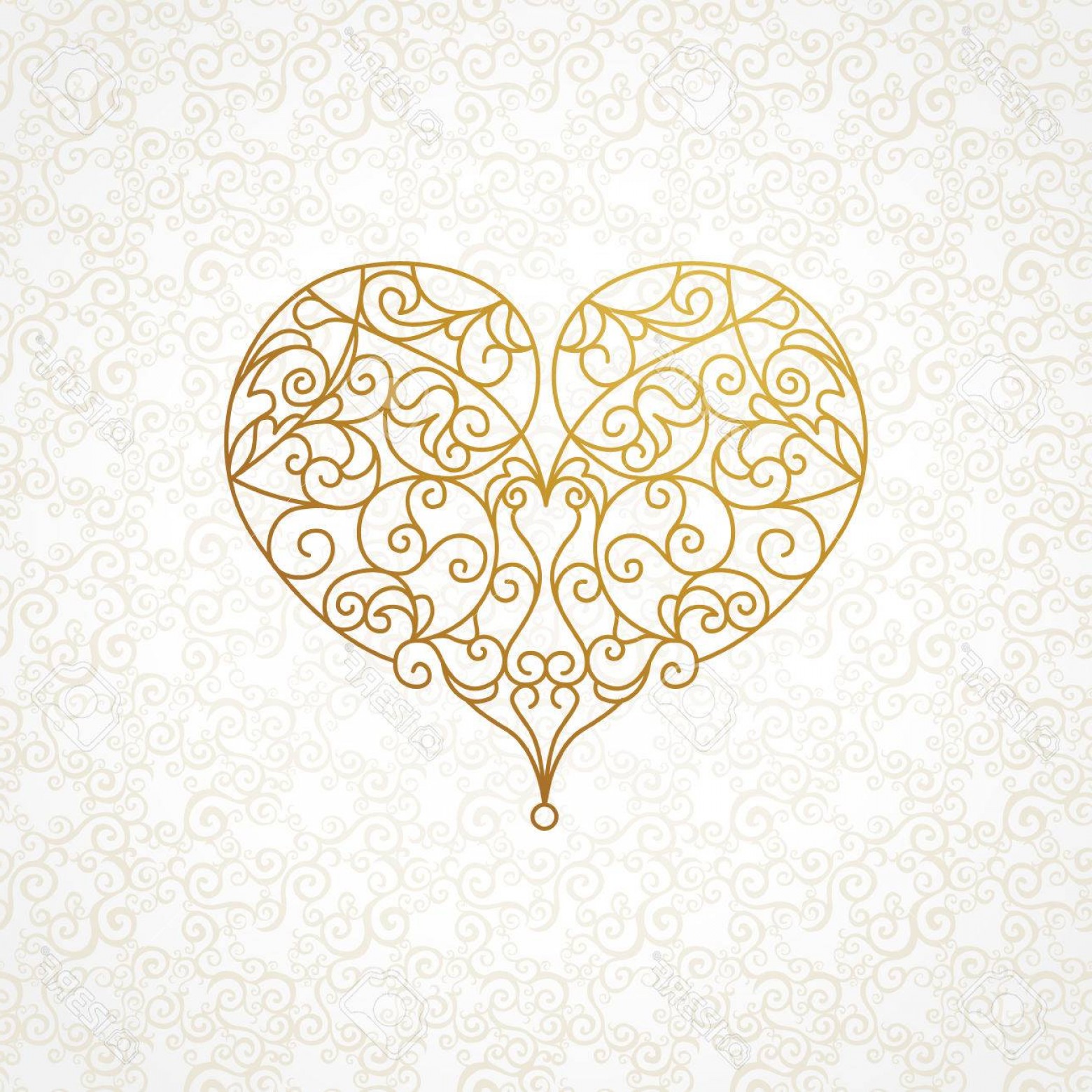 Ornate Vector Heart Catamart 1560x1560 Ornate Vector Heart Catamart