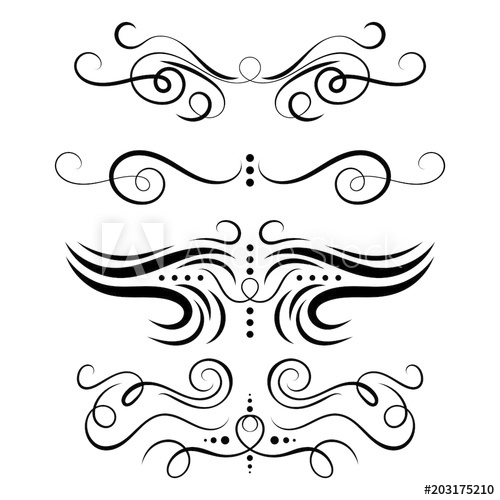 Ornate Vector Swirls 500x500 Ornate Vector Swirls