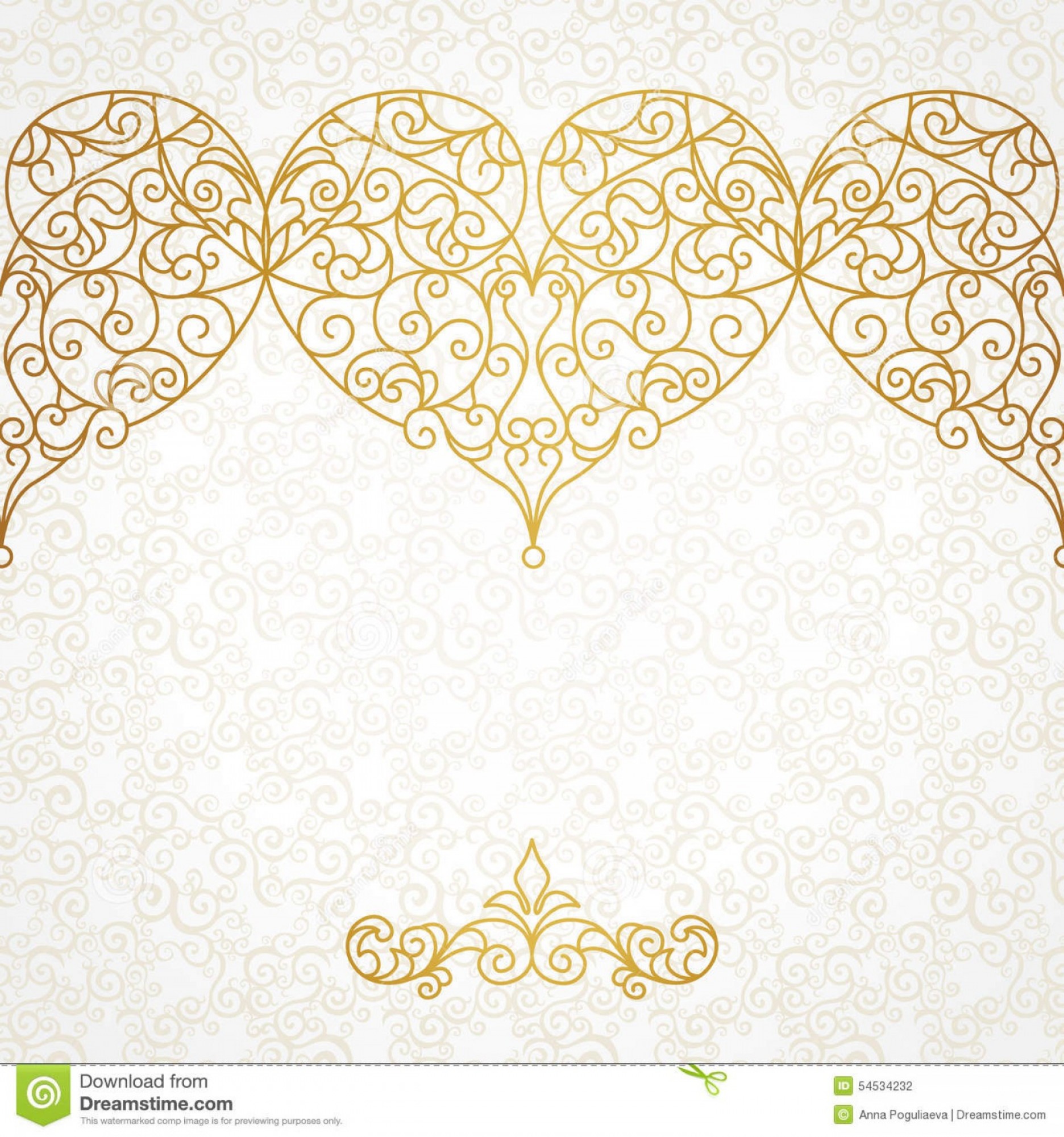 Stock Illustration Ornate Vector Border Hearts Line Art Style 1872x2001 Stock Illustration Ornate Vector Border Hearts Line Art Style