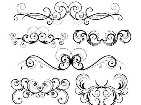 Free Ornate Vector Swirls 452x336 Free Ornate Vector Swirls