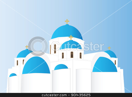 450x333 Greek Orthodox Church Stock Vector