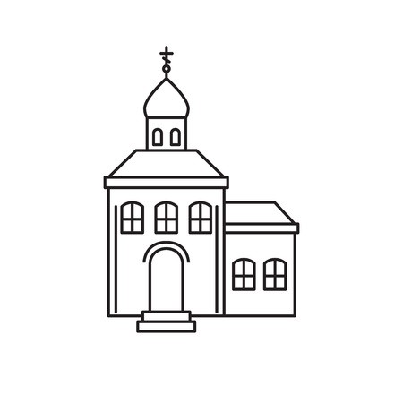 450x450 Icon Of The Orthodox Church In The Style Of The Line Vector