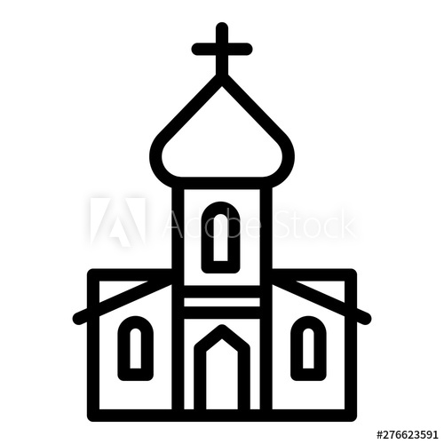 500x500 Orthodox Church Icon Outline Orthodox Church Vector Icon For Web