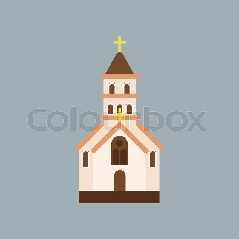 800x800 Building Of Orthodox Church Catholic Stock Vector Colourbox