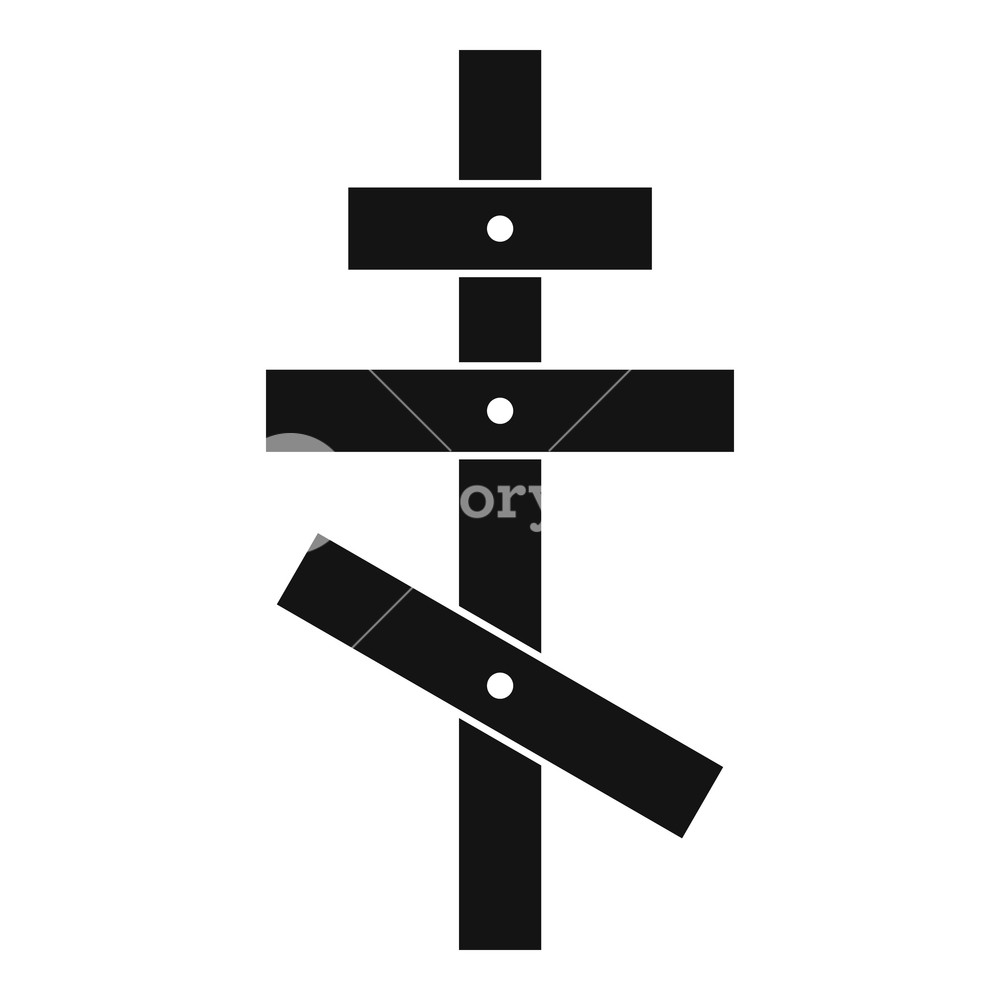 1000x1000 Orthodox Cross Icon Simple Illustration Of Orthodox Cross Vector
