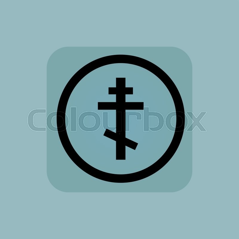 800x800 Orthodox Cross In Circle, In Square, Stock Vector Colourbox