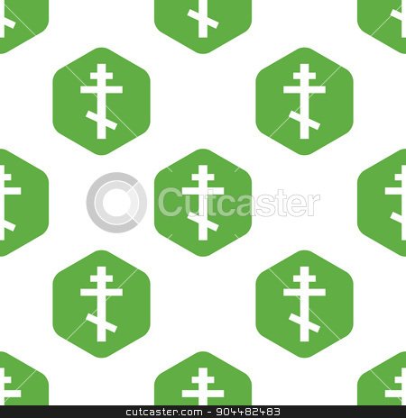 450x464 Orthodox Cross Pattern Stock Vector