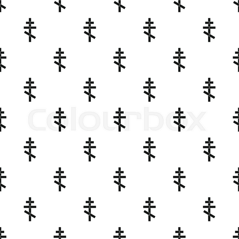 800x800 Orthodox Cross Pattern Simple Stock Vector Colourbox