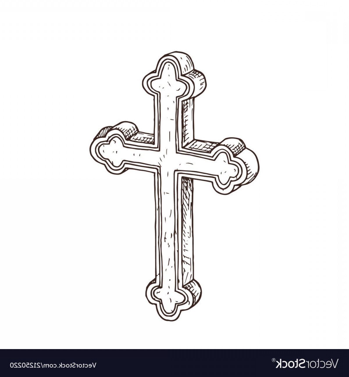 Orthodox Cross Vector at Collection of Orthodox Cross