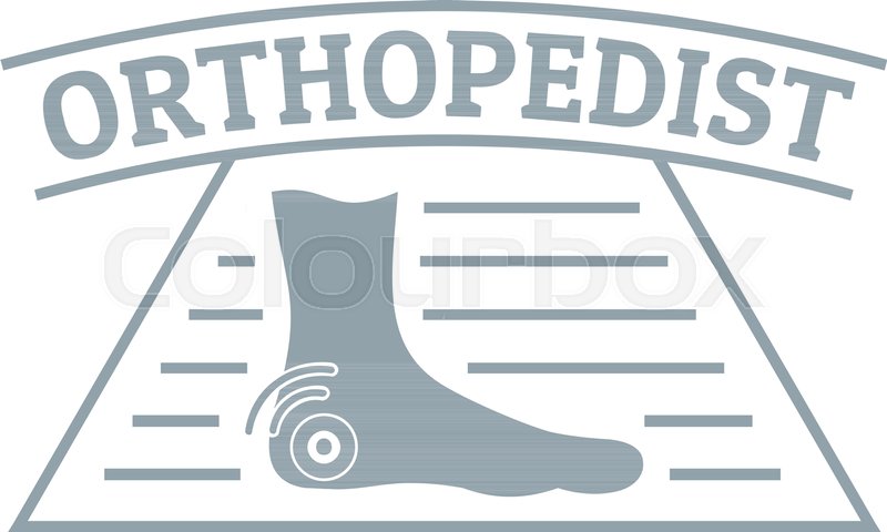 800x480 Leg Orthopedic Logo Simple Stock Vector Colourbox