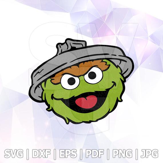 570x570 Oscar The Grouch Sesame Street Vector Layered Dxf Etsy