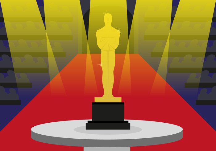 700x490 Oscar Statue Awards Illustration Vector