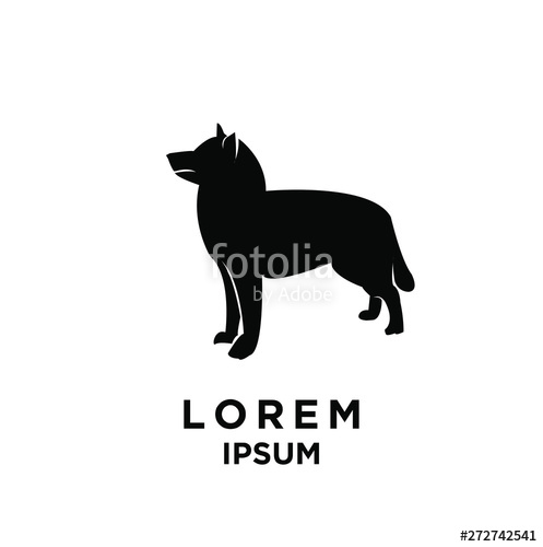 497x500 Otter Black Silhouette White Background Isolated Logo Icon Design