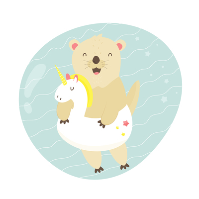 Otter On Curated Vector Illustrations, Stock Royalty Free Images 400x400 Otter On Curated Vector Illustrations, Stock Royalty Free Images
