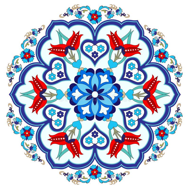 800x800 Photo About Colorful Antique Ottoman Turkish Design Pattern Vector