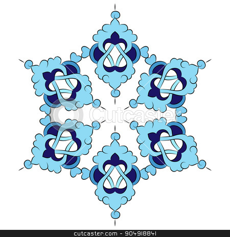 450x464 Antique Ottoman Turkish Pattern Vector Design Six Stock Vector