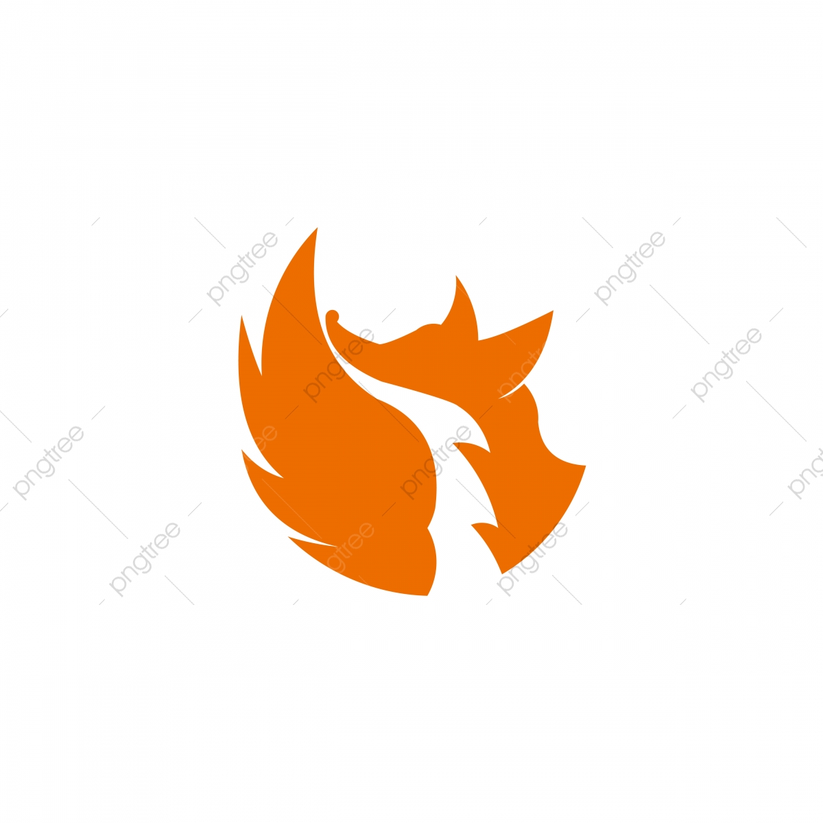 1200x1200 Elegant Flame Unique Animal Fox Logo Vector, Abstract, Animal