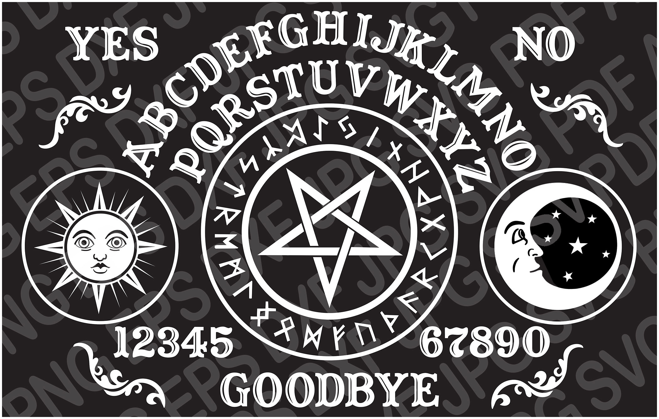 Ouija Board Vector at Collection of Ouija Board