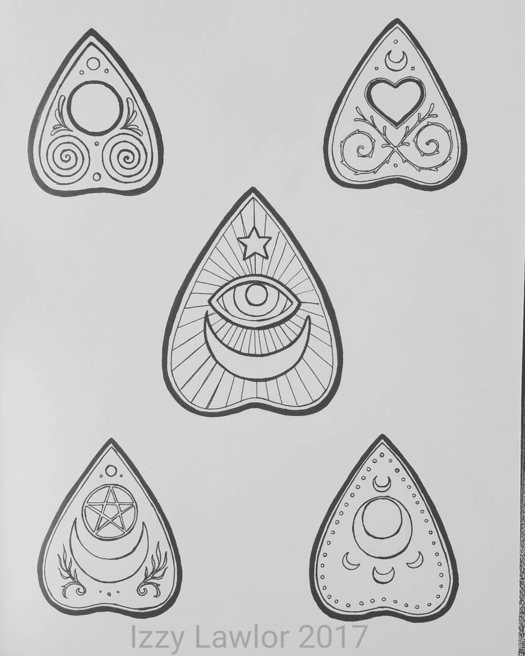 1080x1350 Lovely Designs Tattoos Witchcraft Tattoos, Ouija Tattoo
