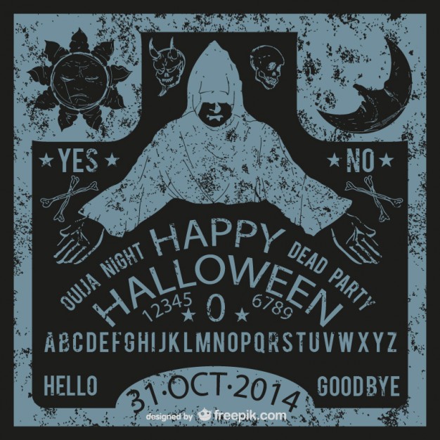 626x626 Ouija Halloween Vector Vector Free Download