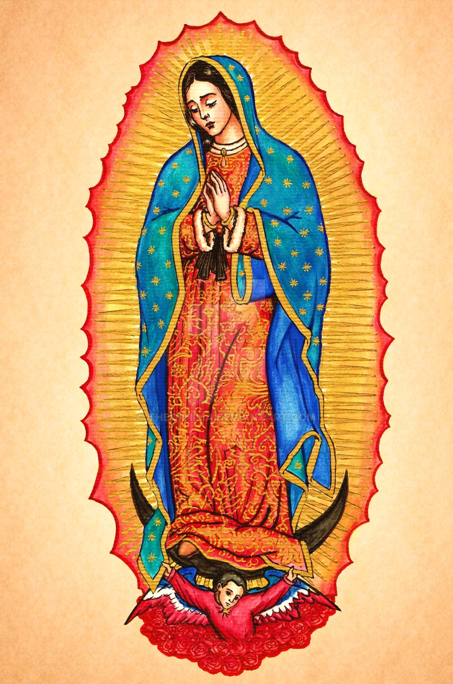 Virgen Guadalupe Svg