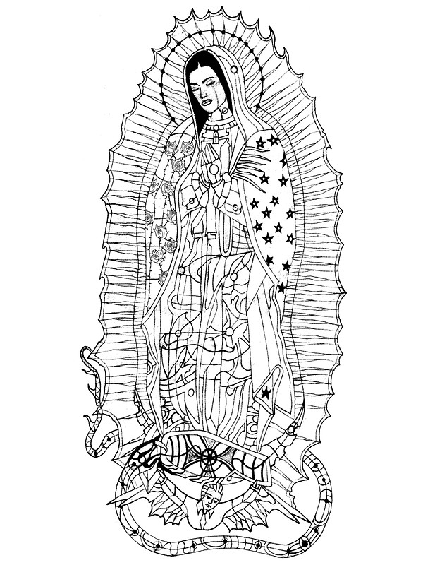 600x800 Our Lady Of Guadalupe Silhouette