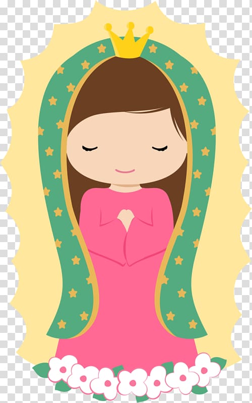 500x799 Woman And Flowers Our Lady Of Guadalupe First Communion Child