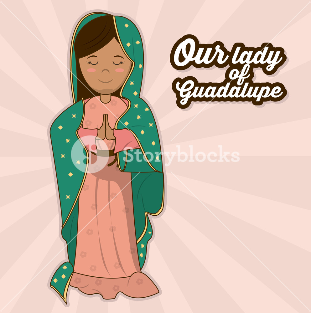 993x1000 Our Lady Of Guadalupe Sacred Saint Symbol Vector Illustration