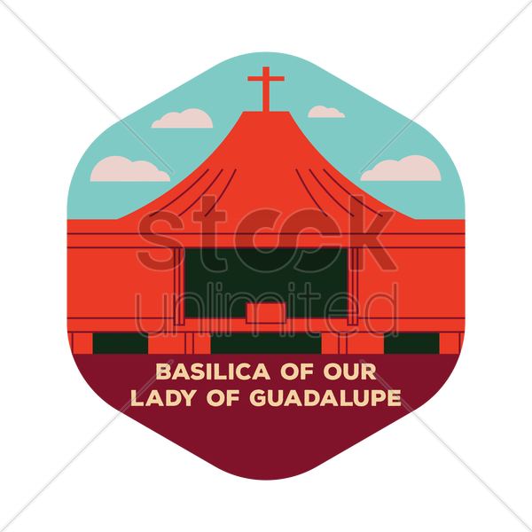 600x600 Basilica Of Our Lady Of Guadalupe Vector Image
