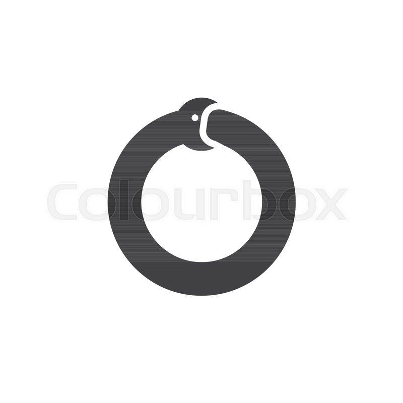 800x800 Ouroboros Snake Vector Icon Filled Stock Vector Colourbox