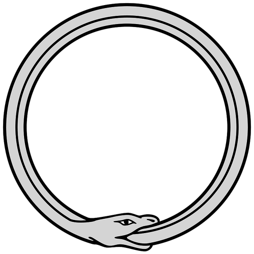 500x499 Ouroboros Vector Drawing