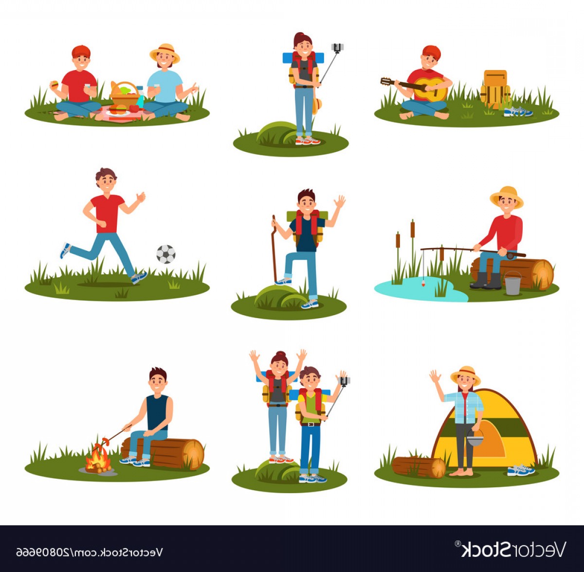1200x1176 Summer Outdoor Activities Kid Playing Football Vector Soidergi