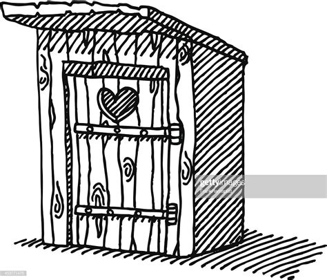474x405 Outhouse Door Clip Art