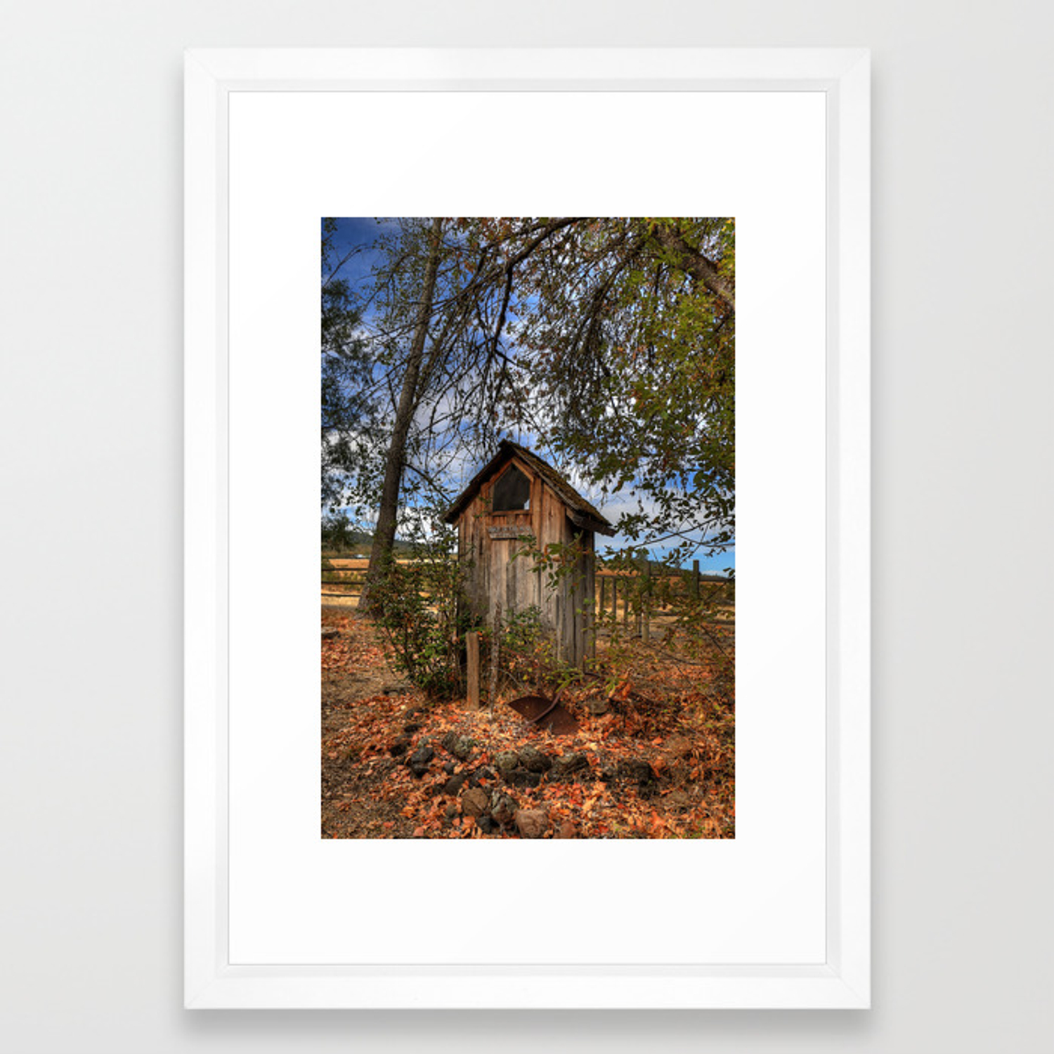 1500x1500 Outhouse Framed Art Print
