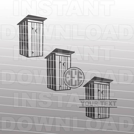 570x570 Outhouse File,country Western Farm Life Vector Art