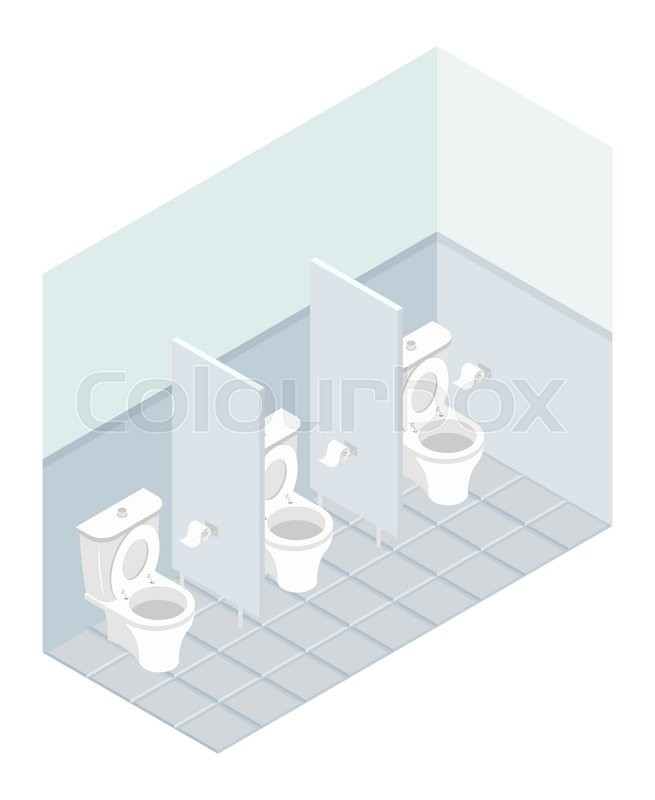Public Toilet Isometrics Interior Stock Vector Colourbox 655x800 Public Toilet Isometrics Interior Stock Vector Colourbox