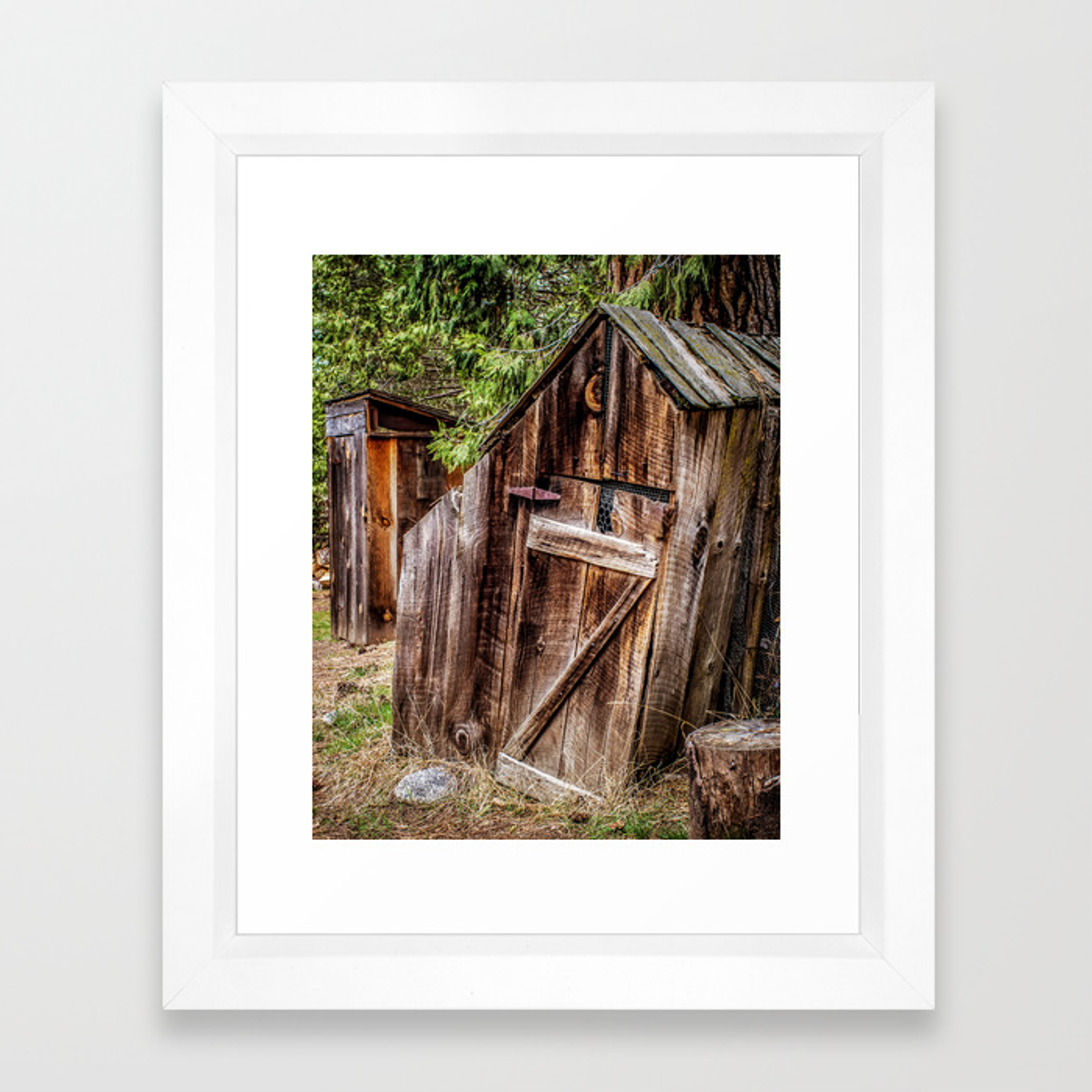 1500x1500 Outhouse Framed Art Print