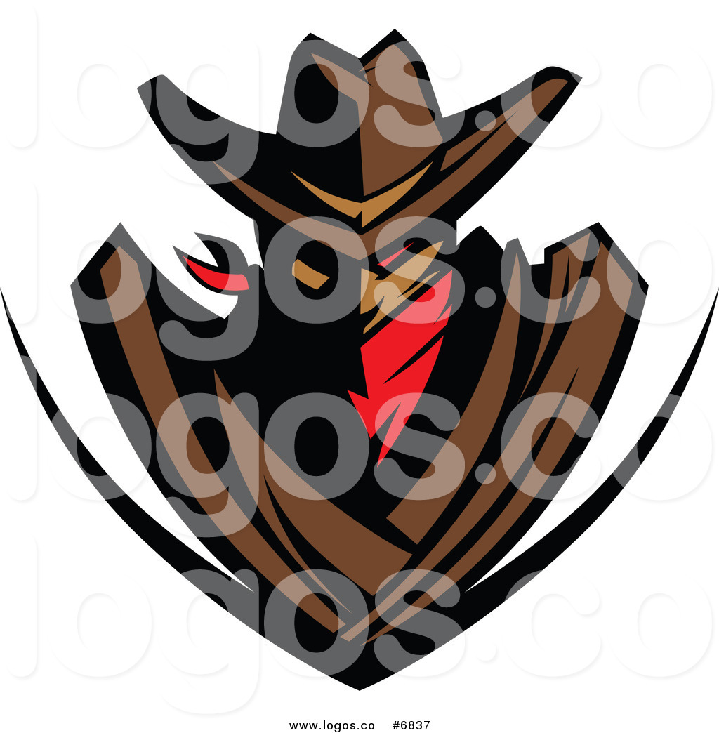 1024x1044 Royalty Free Clip Art Vector Logo Of A Cowboy Outlaw