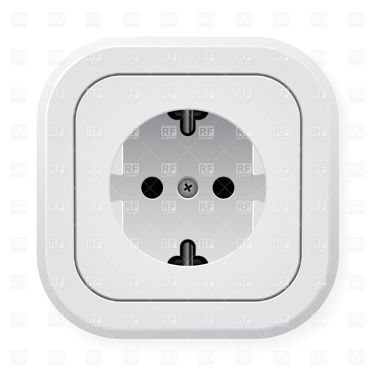 1200x1200 European Power Wall Outlet Vector Image Of Objects Dvarg