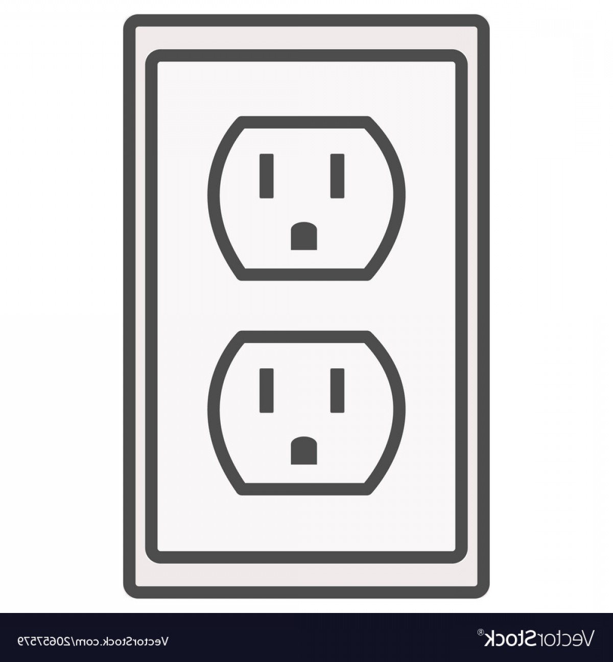 1200x1296 Grounded Power Outlets Symbol White Socket Vector Soidergi