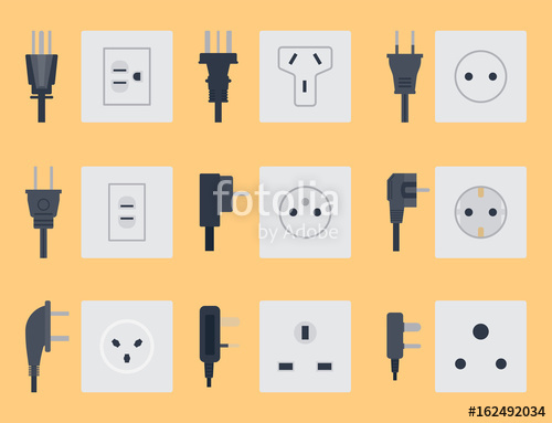 500x383 Electric Outlet Vector Illustration Energy Socket Electrical