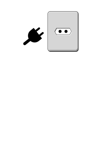 353x500 Electric Outlet Vector Image