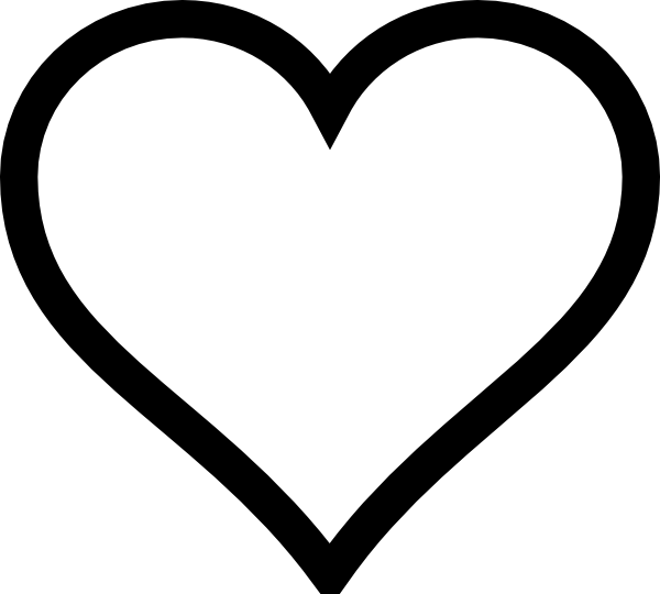 Hd Heart Outline Clip Art 600x540 Hd Heart Outline Clip Art
